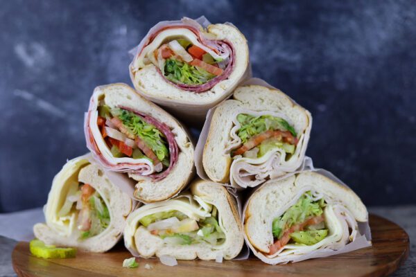 closeup shot of Cold Subs on a tray