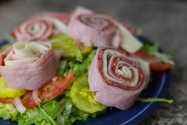 closeup shot of delicious cold salad